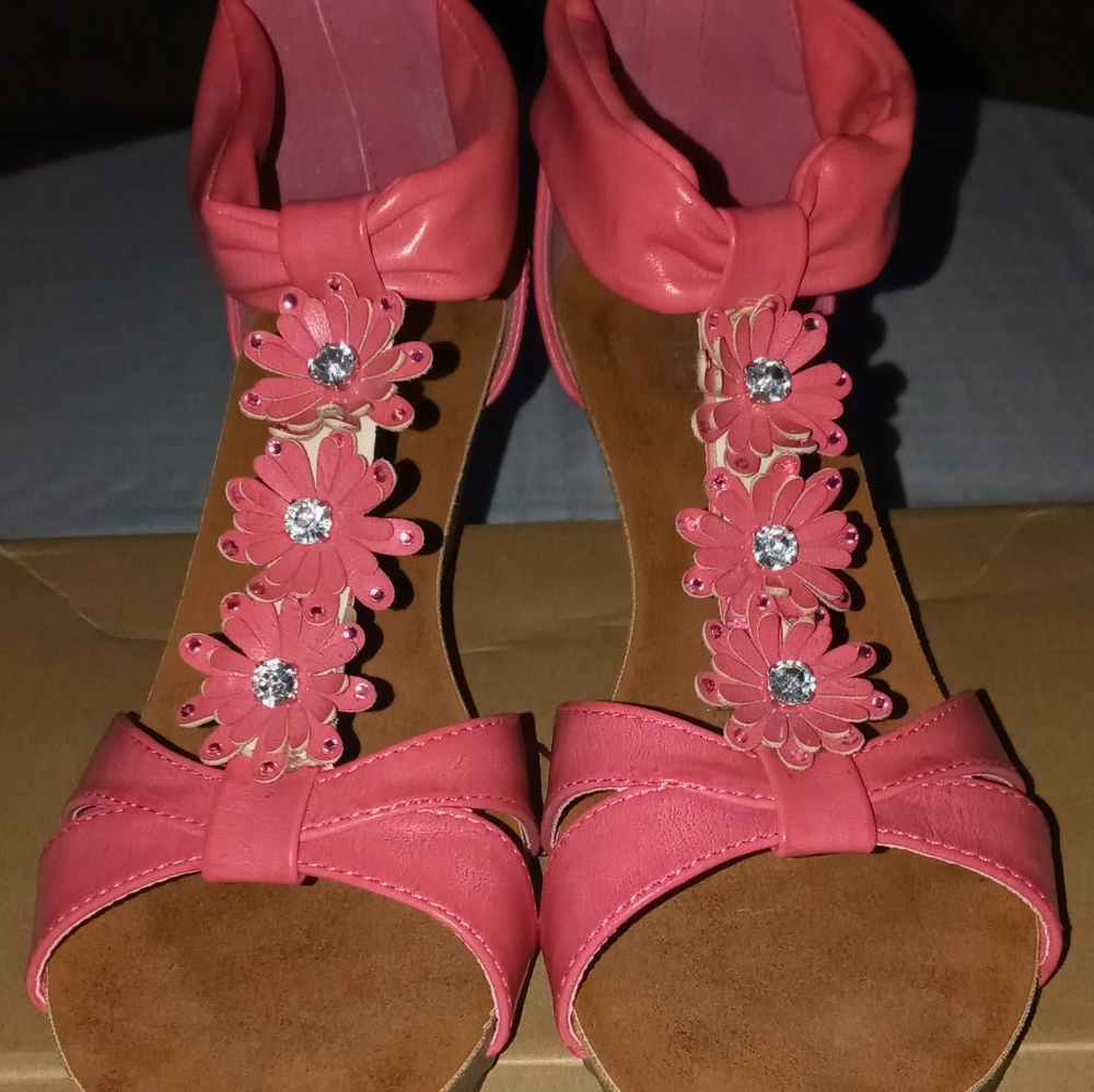 Beautiful blinged out summer shoes